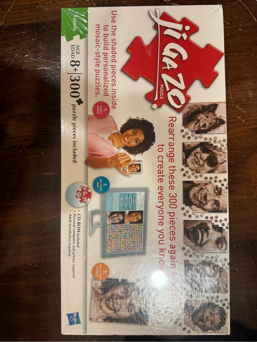 Hasbro Jigazo Puzzle Game Red and White Packaging New